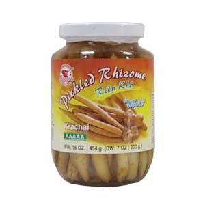 Pickled Rhizome Whole (Krachai-Galingale)(454g)